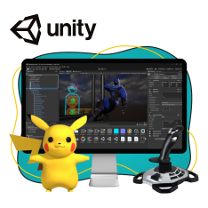 Мир игр на Unity 2D на популярном движке + AI-помощники - КИБЕРшкола программирования для детей, компьютерные курсы для школьников, начинающих и подростков - KIBERone г. Кирово-Чепецк