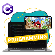 Программирование на C#. Удивительный мир 2D-игр - КИБЕРшкола программирования для детей, компьютерные курсы для школьников, начинающих и подростков - KIBERone г. Кирово-Чепецк
